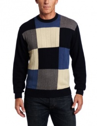 Haggar Men's Barber Colorblock Sweater