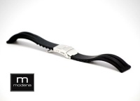 22mm MODENA Ridgo Ridged Style Italian Rubber Watch Band w/ Deployant / Deployment Buckle / Clasp 22mm MODENA Ridgo Ridged Style Italian Rubber Watch Band w/ Deployant / Deployment Buckle / Clasp