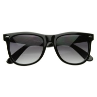 Classic Retro 1980s Large Wayfarer Style Sunglasses w/ Metal Hinges Classic Retro 1980s Large Wayfarer Style Sunglasses w/ Metal Hinges