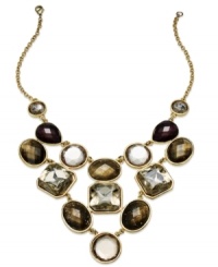 Go for a glamorous statement with this bib necklace from INC International Concepts. Crafted from 12k gold-plated mixed metal, the necklace features stunning stone accents, perfect for a night out. Approximate length: 17 inches + 3-inch extender. Approximate drop: 5 inches. Go for a glamorous statement with this bib necklace from INC International Concepts. Crafted from 12k gold-plated mixed metal, the necklace features stunning stone accents, perfect for a night out. Approximate length: 17 inches + 3-inch extender. Approximate drop: 5 inches.