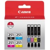Canon CLI-251 BK/CMY 4 PK Value Pack Ink for Canon InkJet Printers