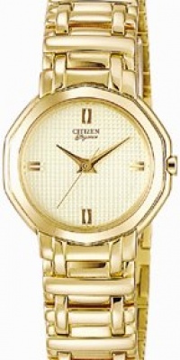 Citizen Elegance Signature Women's Gold Tone Watch, Water-Resistant, Stainless Steel, Incredible Price! Includes 5-Year Manufacturer's Warranty.