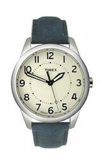Timex Men's T2N757 Weekender Casual Navy Leather Strap Watch Timex Men's T2N757 Weekender Casual Navy Leather Strap Watch
