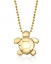 Alex Woo Little Seasons 14kt Yellow Gold Sea Turtle Pendant Necklace
