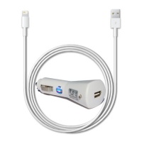 Lifestyle Accessory brand iPhone 5 Car Charger - Includes Single USB Car Charger Adaper + 8-pin Lightning to USB 2.0 Charging Data Sync Cable for iPhone 5, iPhone 5G, iPod Touch 5, iPod Nano 7, iPad 4, and iPad Mini Lifestyle Accessory brand iPhone 5 Car Charger - Includes Single USB Car Charger Adaper + 8-pin Lightning to USB 2.0 Charging Data Sync Cable for iPhone 5, iPhone 5G, iPod Touch 5, iPod Nano 7, iPad 4, and iPad Mini