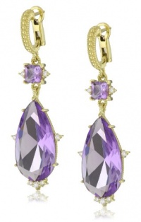 Judith Ripka Candy Large Candy Pear and Square Stone Earrings Judith Ripka Candy Large Candy Pear and Square Stone Earrings