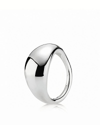A sterling silver ring in an organic, flowing shape from PANDORA. A sterling silver ring in an organic, flowing shape from PANDORA.