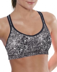Womens Champion Printed Shape T Back, White/Black, 34 B Womens Champion Printed Shape T Back, White/Black, 34 B