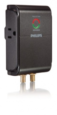 Philips SPP5025A/17 Home Theater Surge Protector with 2 Outlets and 1000J Wall Tap Philips SPP5025A/17 Home Theater Surge Protector with 2 Outlets and 1000J Wall Tap