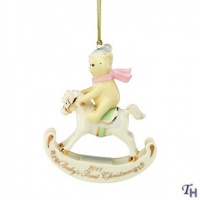 Lenox Disney Showcase 2011 Winnie the Pooh Baby's First Christmas Ornament Lenox Disney Showcase 2011 Winnie the Pooh Baby's First Christmas Ornament