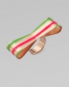 Bright enamel stripes make this charming design a stand-out piece. Rose goldtone plated sterling silverEnamelMade in Italy 