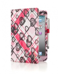 iPearl Carrying Folia Cover Case(with Built-in Stand, hand strap, auto sleep/wakeup and Touch Screen Stylus Pen) for Apple iPad mini 7.9 - Heart Design iPearl Carrying Folia Cover Case(with Built-in Stand, hand strap, auto sleep/wakeup and Touch Screen Stylus Pen) for Apple iPad mini 7.9 - Heart Design