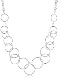 Nine West Classics Silver-Tone Multi-Circle Bib Necklace Nine West Classics Silver-Tone Multi-Circle Bib Necklace