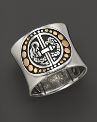 John Hardy Naga 18K Gold and Sterling Silver Band Ring John Hardy Naga 18K Gold and Sterling Silver Band Ring