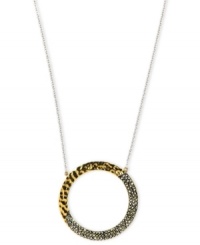 Tastefully two-tone. Judith Jack's beautiful circular pendant necklace features stunning marcasite (1-1/6 ct. t.w.) and a golden shine. Set in sterling silver. Approximate length: 16 inches. Approximate drop: 1-3/8 inches. Tastefully two-tone. Judith Jack's beautiful circular pendant necklace features stunning marcasite (1-1/6 ct. t.w.) and a golden shine. Set in sterling silver. Approximate length: 16 inches. Approximate drop: 1-3/8 inches.