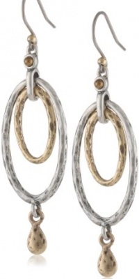 Lucky Brand Two Tone Oval Orbital Earrings Lucky Brand Two Tone Oval Orbital Earrings