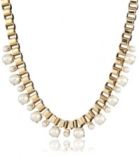 Kate Spade New York Box Chain Pearls Gold-Tone Short Necklace Kate Spade New York Box Chain Pearls Gold-Tone Short Necklace