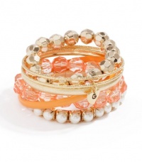 G by GUESS Mixed-Media Bracelet Set, GOLD G by GUESS Mixed-Media Bracelet Set, GOLD