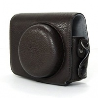COSMOS Brown Leather Case Cover Bag For Olympus XZ1 XZ-1 Camera + Cosmos cable tie COSMOS Brown Leather Case Cover Bag For Olympus XZ1 XZ-1 Camera + Cosmos cable tie