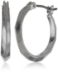 Kenneth Cole New York Silver-Tone Hoop Earrings