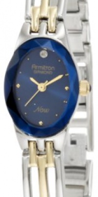 Armitron Women's 752641BLU NOW Diamond Accented Two-Tone Bangle Blue Dial Dress Watch Armitron Women's 752641BLU NOW Diamond Accented Two-Tone Bangle Blue Dial Dress Watch