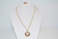 Charter Club Boxed Set Necklace Earrings Gold Tone set Charter Club Boxed Set Necklace Earrings Gold Tone set