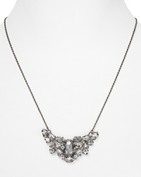 Edge your bets with this Juicy Couture rhinestone necklace. A piece like this grabs attention, thanks to its material mash up, from shining plated metal to bold stones. Edge your bets with this Juicy Couture rhinestone necklace. A piece like this grabs attention, thanks to its material mash up, from shining plated metal to bold stones.