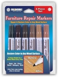Set of 6 Assorted Furniture Repair Markers Stain Scratch Floor Pens Set of 6 Assorted Furniture Repair Markers Stain Scratch Floor Pens