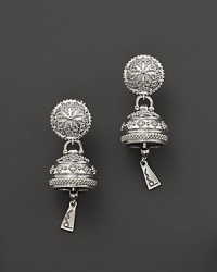 Inspired by Zen philosophy, these earrings from Paul Morelli gleam with intricately detailed sterling silver meditation bells. Inspired by Zen philosophy, these earrings from Paul Morelli gleam with intricately detailed sterling silver meditation bells.