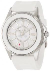Juicy Couture Women's 1900871 Rich Girl White Jelly Strap Watch Juicy Couture Women's 1900871 Rich Girl White Jelly Strap Watch