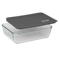 Pyrex No Leak Lids 6 Cup Rectangle Baking Dish with Plastic Lid Pyrex No Leak Lids 6 Cup Rectangle Baking Dish with Plastic Lid