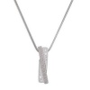 Skagen Silver Tone Mesh Pendant Necklace