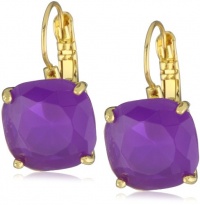 Kate Spade New York Essentials Purple Small Square Lever Backs Earrings Kate Spade New York Essentials Purple Small Square Lever Backs Earrings