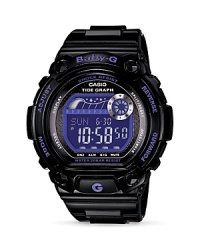 Casio's two-tone ticker flaunts cobalt details on a sporty silhouette. Boasting high-tech features and color-pop flair, this watch is a geek chic must-have. Casio's two-tone ticker flaunts cobalt details on a sporty silhouette. Boasting high-tech features and color-pop flair, this watch is a geek chic must-have.