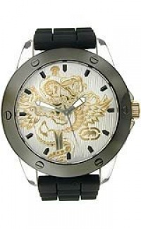 Marc Ecko Men's E10568G1 The Tran 3-Hand Black Polyurethane Strap Watch Marc Ecko Men's E10568G1 The Tran 3-Hand Black Polyurethane Strap Watch
