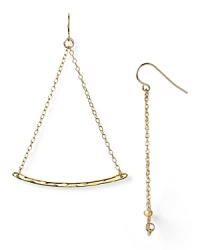 Indulge in the classic, clean-lined beauty of these Gorjana earrings. Nothing over-the-top here: just gleaming hammered bars. Indulge in the classic, clean-lined beauty of these Gorjana earrings. Nothing over-the-top here: just gleaming hammered bars.