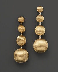 Bold, textured earrings in 18K yellow gold. From the Marco Bicego Africa Collection. Bold, textured earrings in 18K yellow gold. From the Marco Bicego Africa Collection.