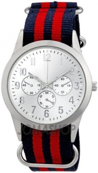 FMD Silver Dial Blue and Red Nylon Strap Mens Watch ZRT15546S11 FMD Silver Dial Blue and Red Nylon Strap Mens Watch ZRT15546S11
