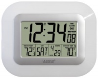 La Crosse Technology WS-811561-W atomic digital wall clock with solar-powered sensor La Crosse Technology WS-811561-W atomic digital wall clock with solar-powered sensor