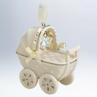 Hallmark 2011 Babys First Christmas Buggy Porcelain - QXG4149 Hallmark 2011 Babys First Christmas Buggy Porcelain - QXG4149