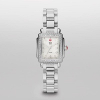 Michele Woman's MWW06D000049 Deco Mini Diamond Stainless Steel Diamond Bracelet Watch Michele Woman's MWW06D000049 Deco Mini Diamond Stainless Steel Diamond Bracelet Watch