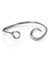 Industrial with an edge, this hooked Giles & Brother cuff doesn't make much of a fuss. The effect: straight-up cool. Industrial with an edge, this hooked Giles & Brother cuff doesn't make much of a fuss. The effect: straight-up cool.