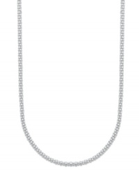 Add a touch of luxury with a simple chain. Giani Bernini's wheat necklace is crafted in sterling silver. Approximate length: 18 inches. Add a touch of luxury with a simple chain. Giani Bernini's wheat necklace is crafted in sterling silver. Approximate length: 18 inches.