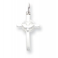 Sterling Silver Dove Cross Charm Sterling Silver Dove Cross Charm