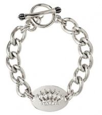 Juicy Couture Crown Id Bracelet Silver Color Juicy Couture Crown Id Bracelet Silver Color