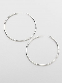 A classic style in sleek hammered sterling silver. Sterling silverLength, about 2.6Post backImported 