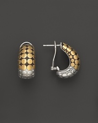 John Hardy Dot 18K Gold and Sterling Silver Buddha Belly Earrings John Hardy Dot 18K Gold and Sterling Silver Buddha Belly Earrings