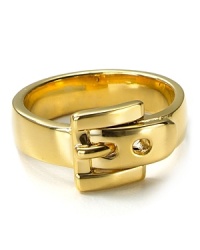 Michael Kors recasts the classic waist cincher in gold. Like your favorite belt, this bold buckle adds instant shine to every outfit. Michael Kors recasts the classic waist cincher in gold. Like your favorite belt, this bold buckle adds instant shine to every outfit.