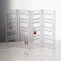 Foldable Acrylic Earring Screen - Holds up to 192 Pairs of Earrings Foldable Acrylic Earring Screen - Holds up to 192 Pairs of Earrings