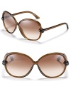 Get a round of compliments on Tom Ford's oversized sunglasses. With nose pads to help secure fit.